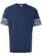 Kenzo Round Neck T-shirt, Men's, Size: M, Blue, Cotton