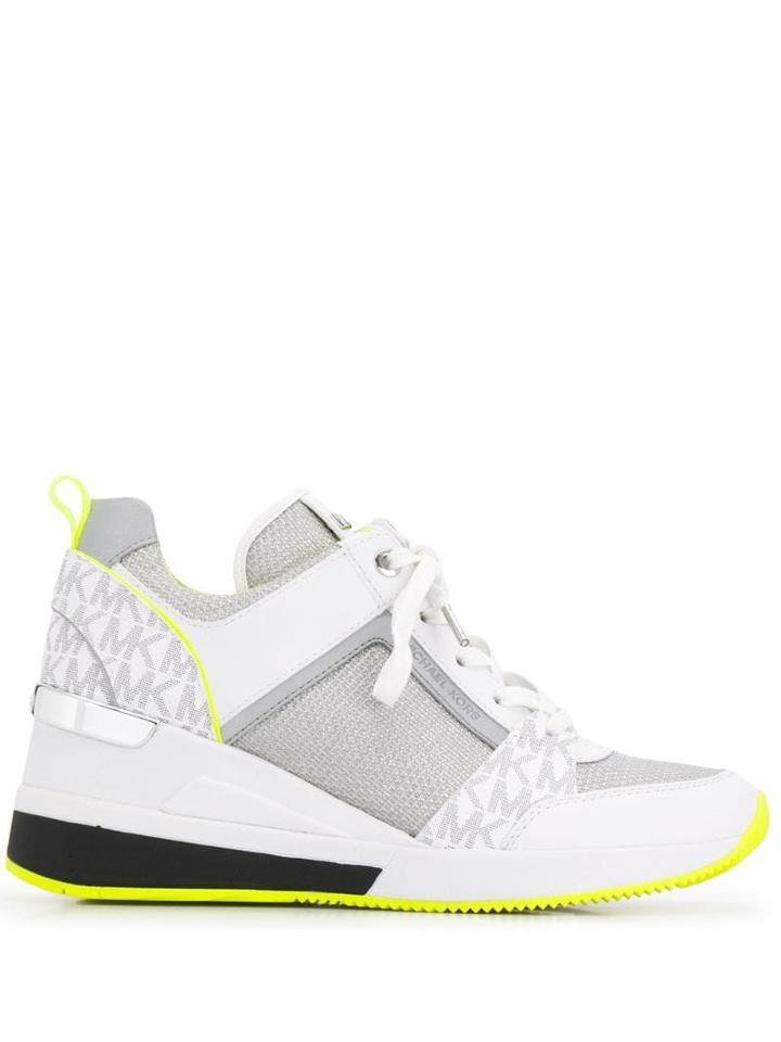 Michael Michael Kors Logo Panel Sneakers - White