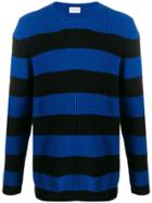 Family First Striped Relaxed-fit Jumper - Blue