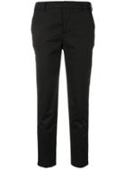 Pt01 Cropped Tapered Trousers - Black