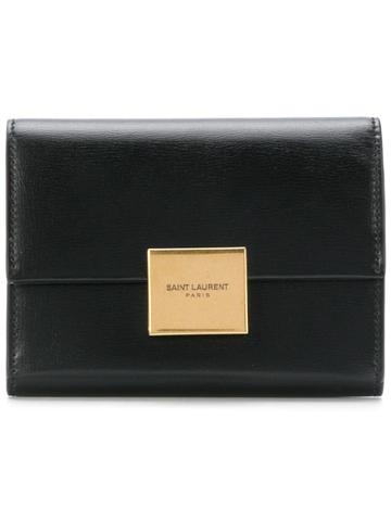 Saint Laurent Bellechasse Small Envelope Wallet - Black