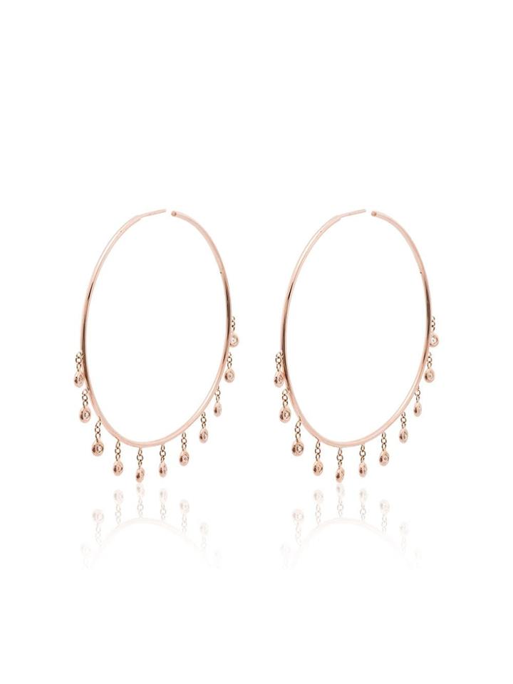 Jacquie Aiche Shaker Hoop 14kt Rose Gold Earrings