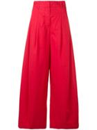 Andrea Ya'aqov Wide-leg Trousers - Red
