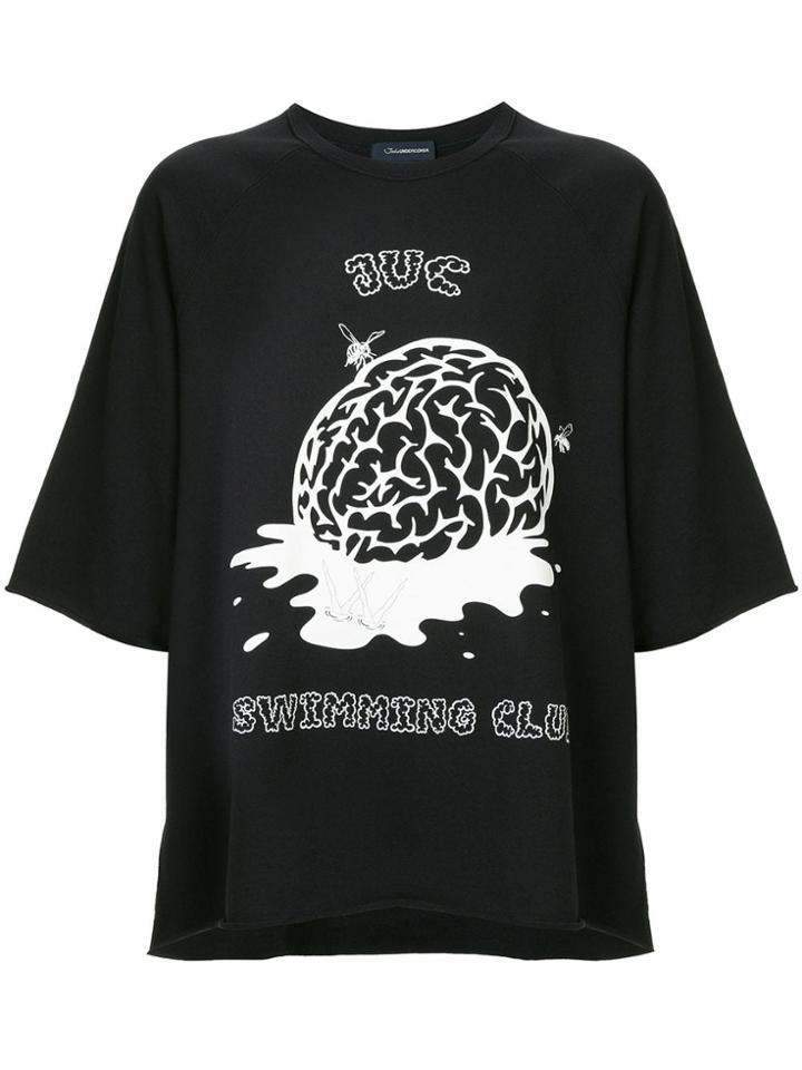 John Undercover Swimming Club Oversized T-shirt - Blue
