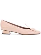 Rayne Square Toe Loafers - Pink & Purple
