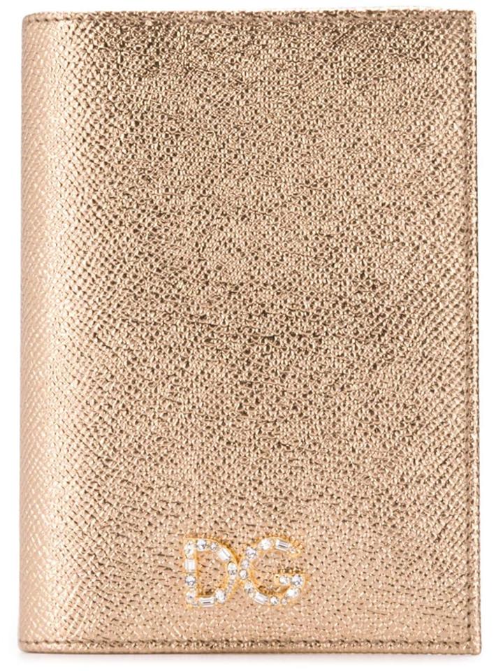 Dolce & Gabbana Metallic Passport Holder - Gold
