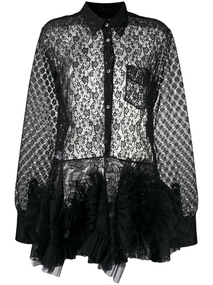 Viktor & Rolf Lace Swirl Dress - Black