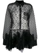Viktor & Rolf Lace Swirl Dress - Black