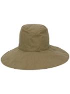 Kijima Takayuki Oversized Hat, Women's, Size: Medium/large, Green, Cotton/nylon