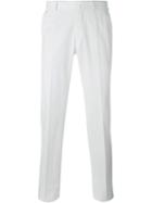 Ermenegildo Zegna Tailored Trousers, Men's, Size: 48, White, Cotton