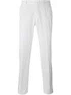 Ermenegildo Zegna Tailored Trousers, Men's, Size: 48, White, Cotton