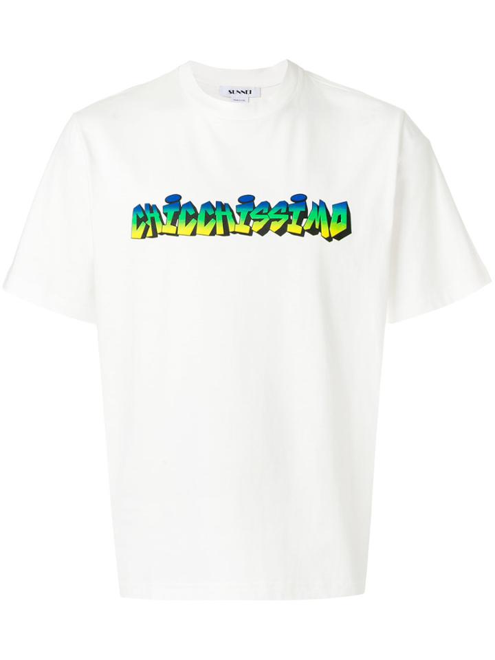Sunnei Slogan T-shirt - White