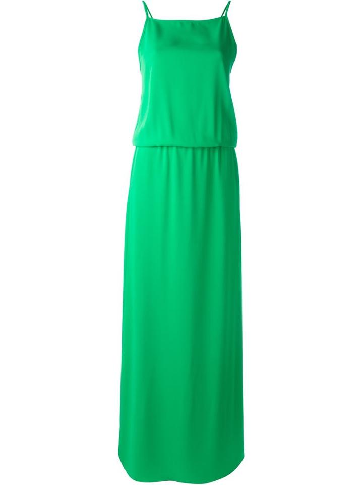 P.a.r.o.s.h. Cut Out Detail Evening Dress, Women's, Size: Xs, Green, Polyester