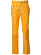 Etro Plaid Tailored Fitted Trousers - Yellow & Orange