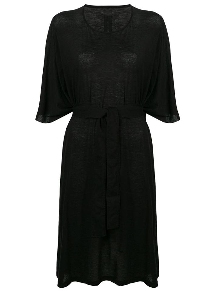 Rick Owens Drkshdw Belted T-shirt Dress - Black