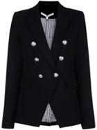 Veronica Beard Fitted Double Breasted Blazer - Black
