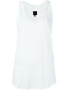 Rta Distressed Vest, Women's, Size: S, White, Cotton