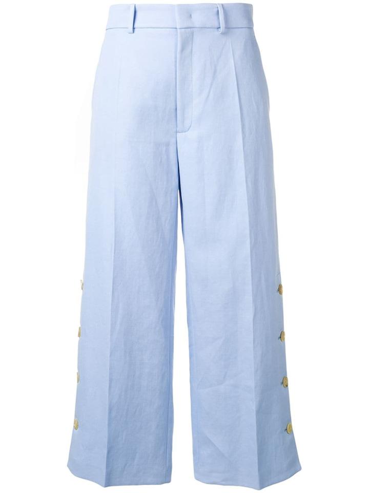 Joseph Wide-leg Trousers - Blue