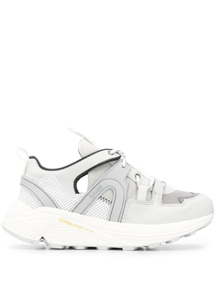 Ganni Wedge Sneakers - White