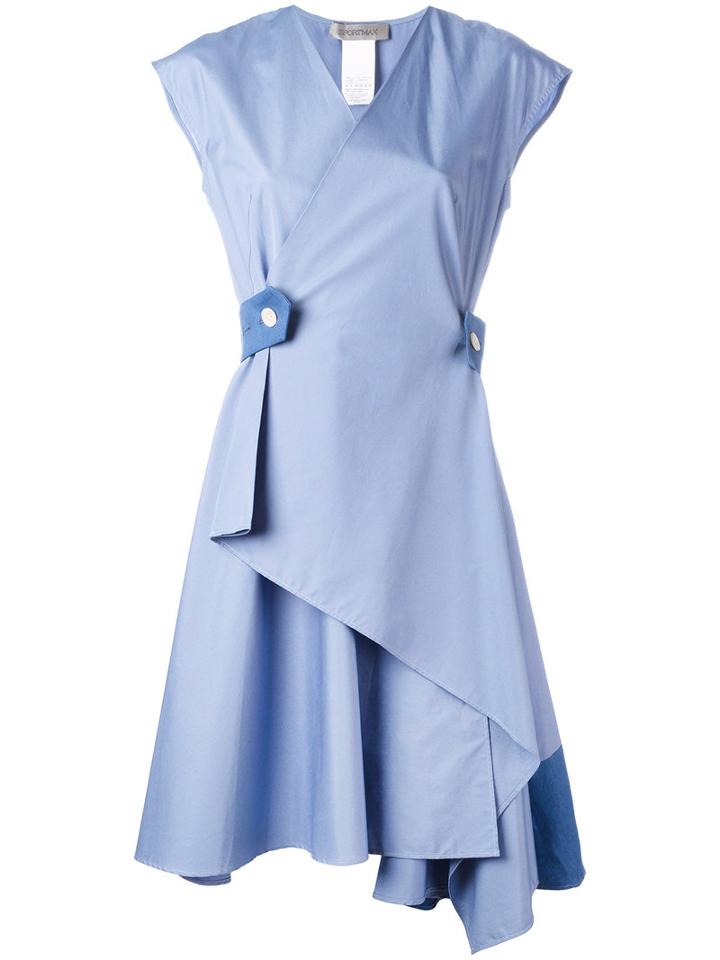 Sportmax - 'recente' Dress - Women - Cotton - 42, Women's, Blue, Cotton