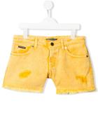 Marco Bologna Kids Yellow Denim Shorts