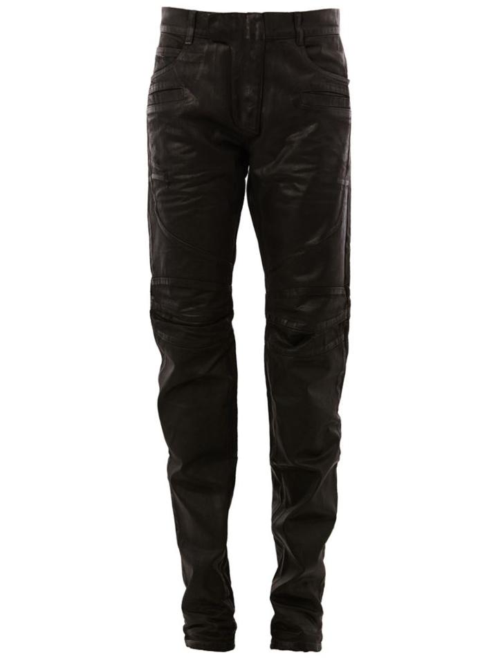 Balmain Wet Look Trousers