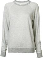 The Great Destroyed Effect Sweatshirt, Women's, Size: 2, Grey, Cotton/rayon