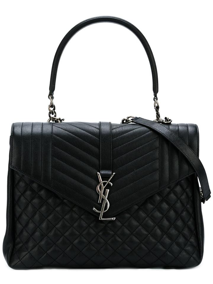 Saint Laurent Large Monogram Envelope Satchel