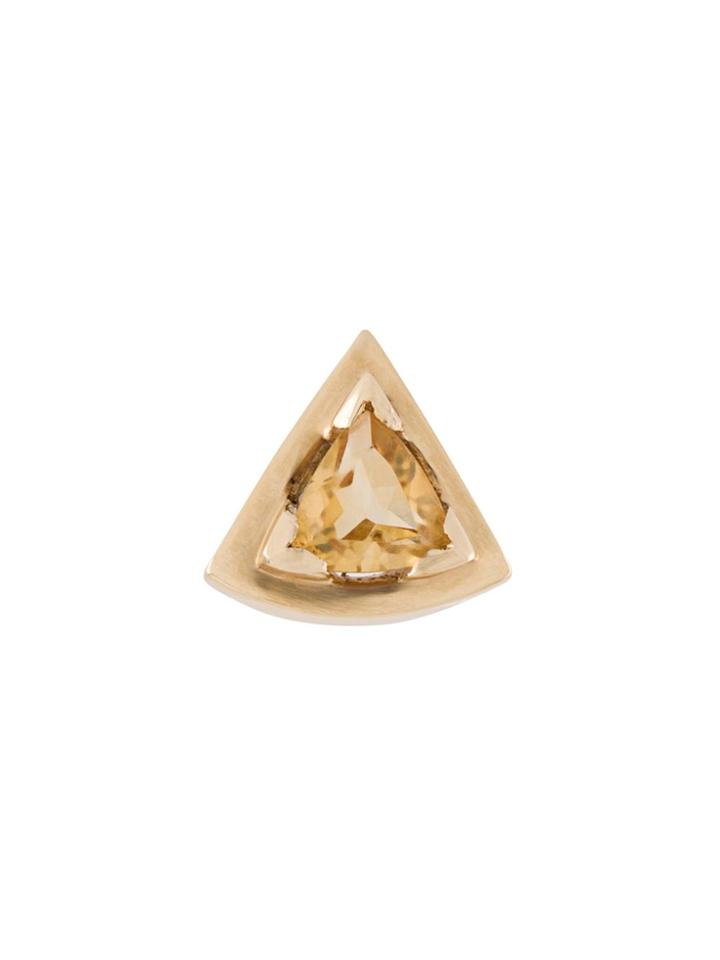 Origin 31 9kt Yellow Gold Citrine Wedge Stud