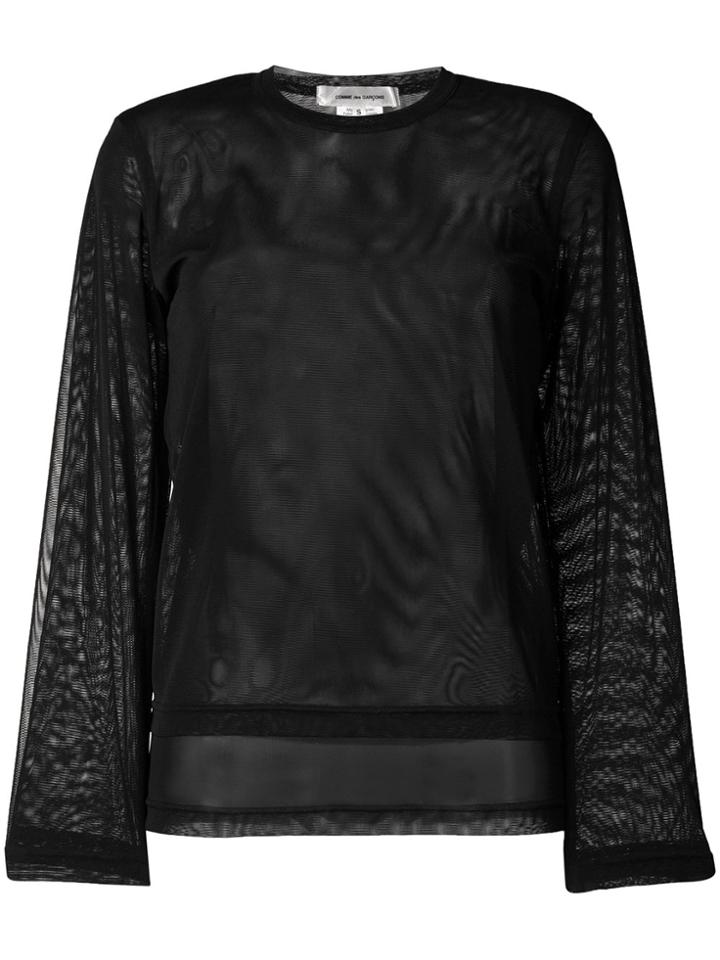 Comme Des Garçons Double-layer Top - Black