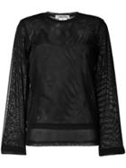 Comme Des Garçons Double-layer Top - Black