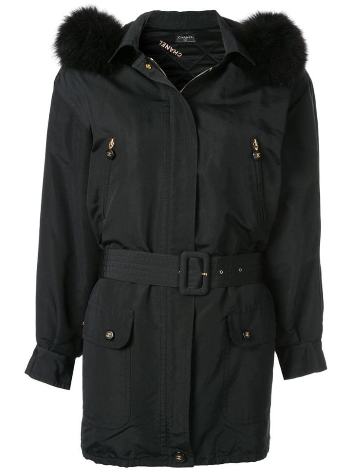 Chanel Pre-owned Short Parka Jacket - Black