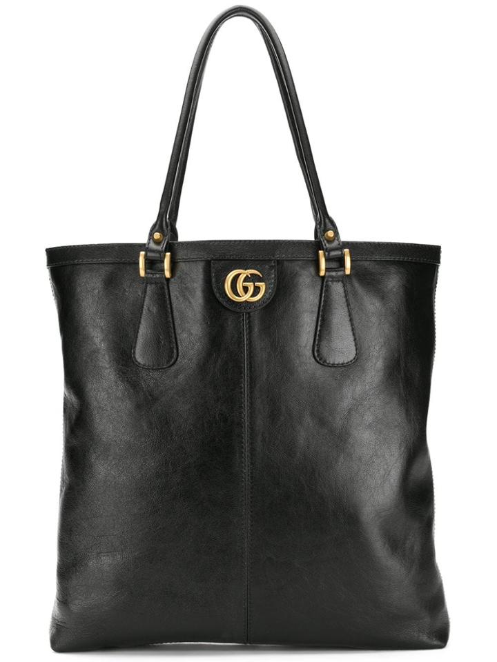 Gucci Gg Logo Tote - Black
