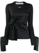 Off-white Asymmetric Logo Jersey - Black