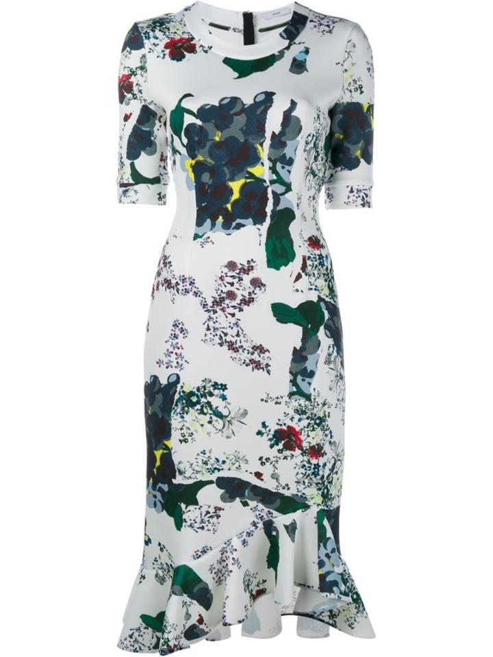 Erdem Abstract Fruit Print Dress
