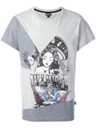 Just Cavalli Lady Print T-shirt, Men's, Size: Large, Grey, Cotton