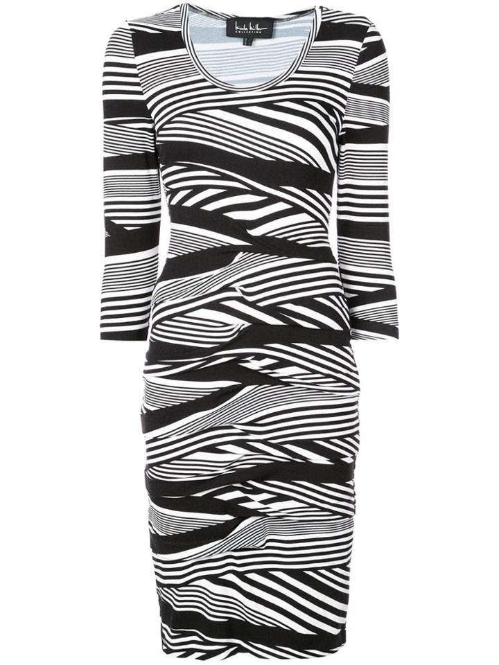 Nicole Miller Striped Dress - Black