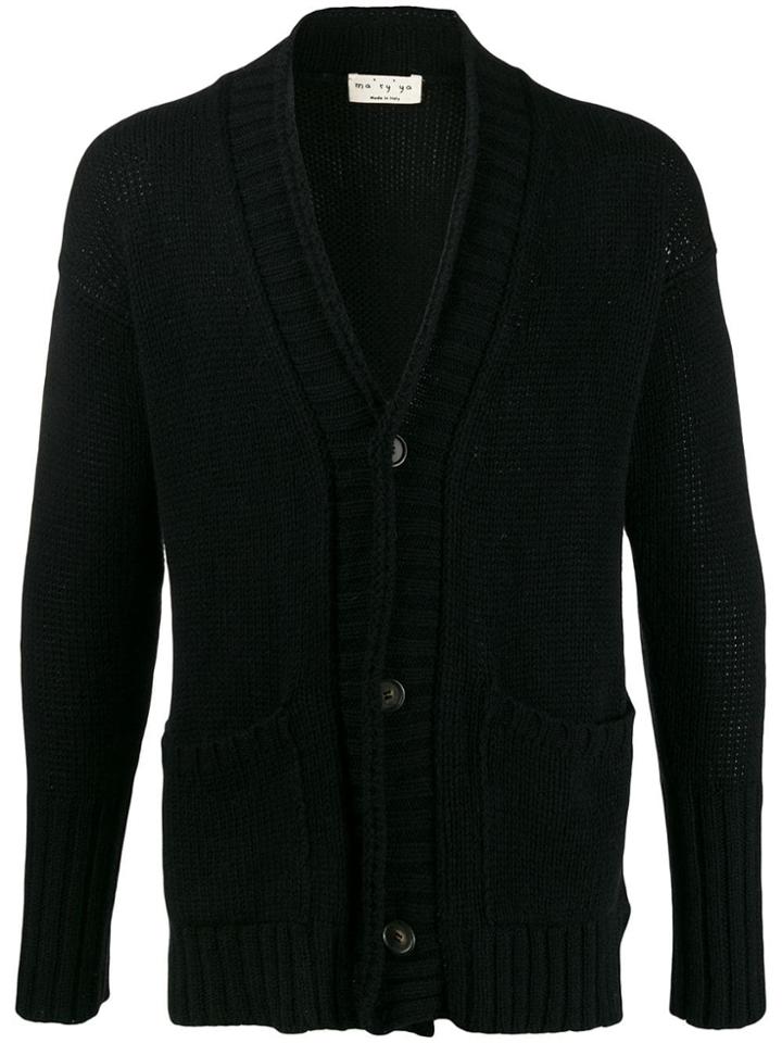 Ma'ry'ya V-neck Cardigan - Black
