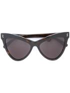 Stella Mccartney Eyewear Angular Cat Eye Sunglasses - Brown