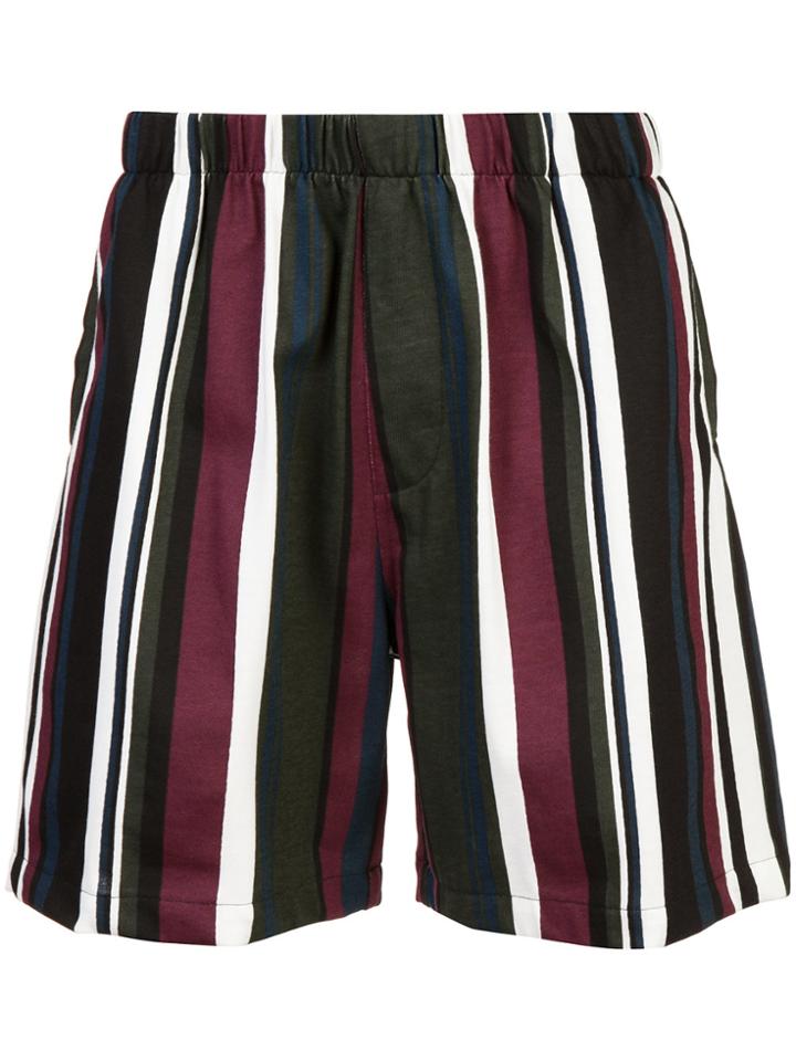 Noon Goons Casual Striped Shorts - Black