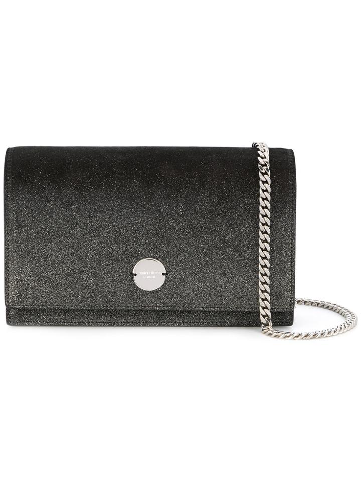 Jimmy Choo Florence Sparkly Crossbody Bag - Black