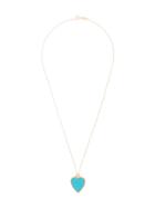 Jennifer Meyer Inlay Heart Pendant Necklace - Blue