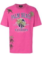 Creatures Of The Wind Palm Beach Print T-shirt - Pink & Purple