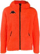 Kappa Shearling Style Hooded Jacket - Orange