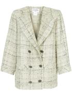 Chanel Vintage Double Breasted Tweed Jacket - Grey