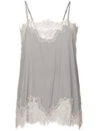 Gold Hawk Lace Slip Top - Grey