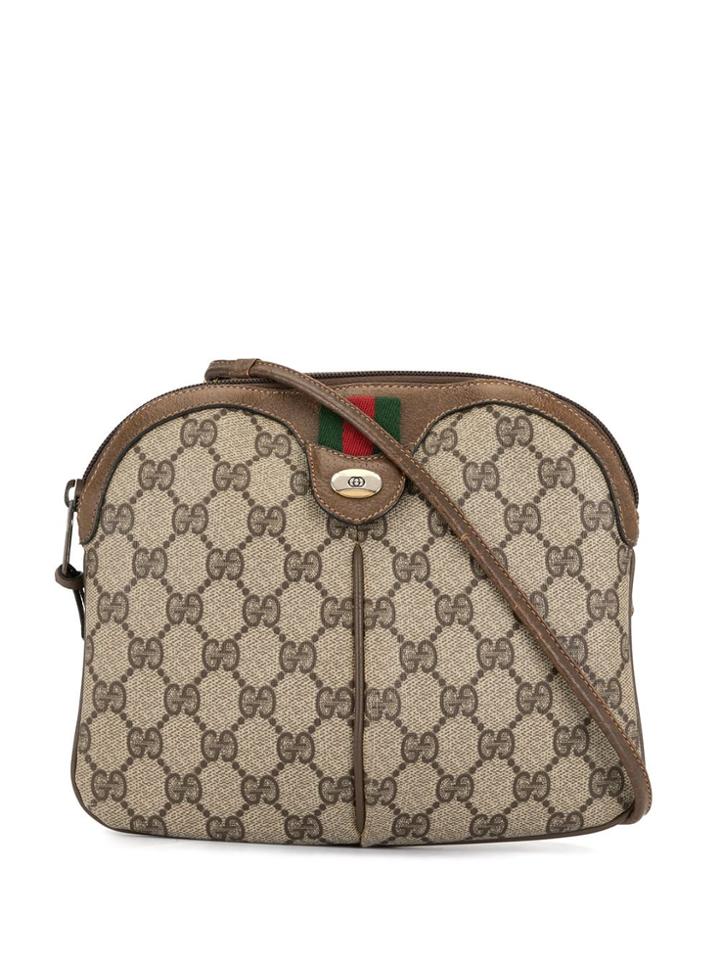 Gucci Pre-owned Gg Shelly Cross Body Bag - Brown