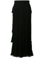 Karl Lagerfeld Layered Maxi Skirt - Black