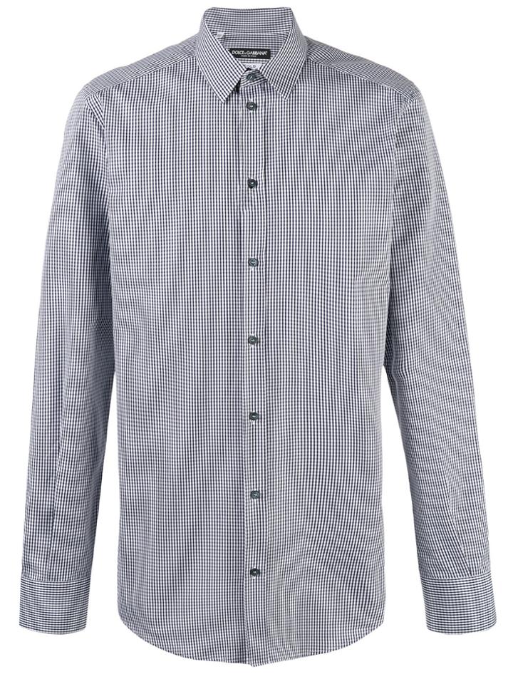 Dolce & Gabbana Check Shirt - Blue
