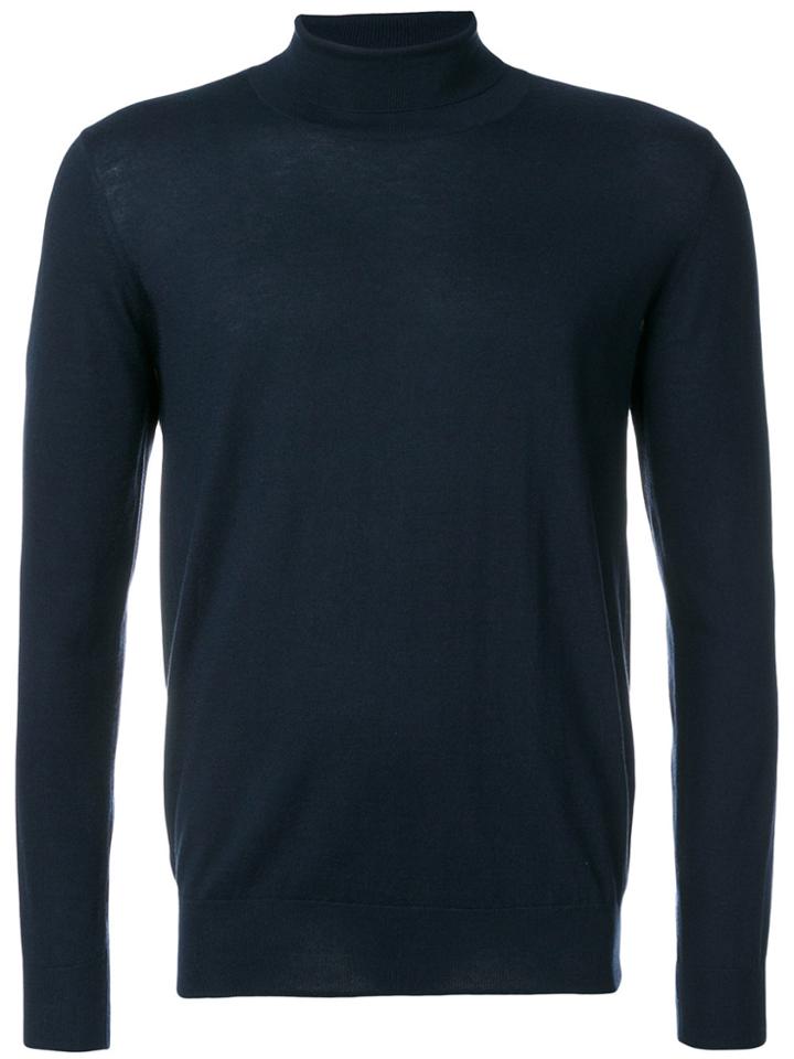 Laneus Turtleneck Jumper - Blue
